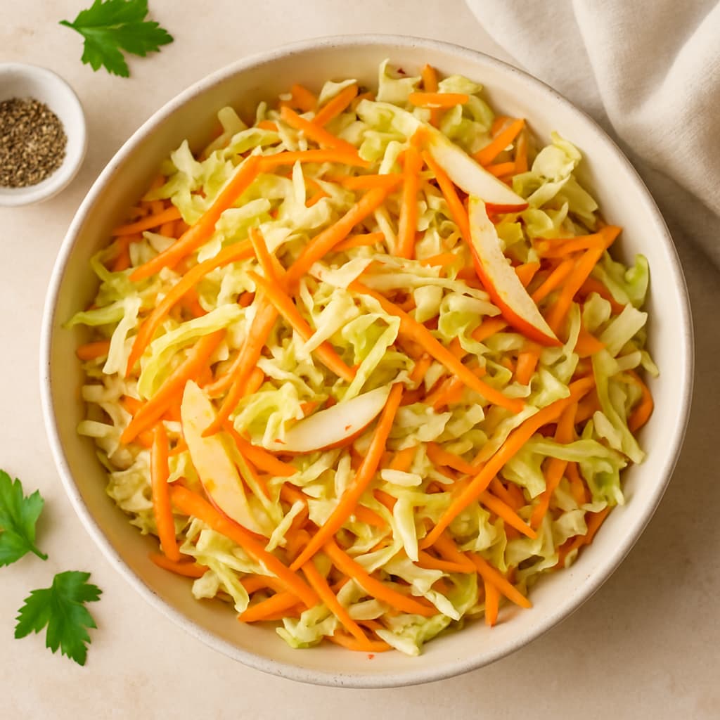 Cabbage Carrot Apple Salad