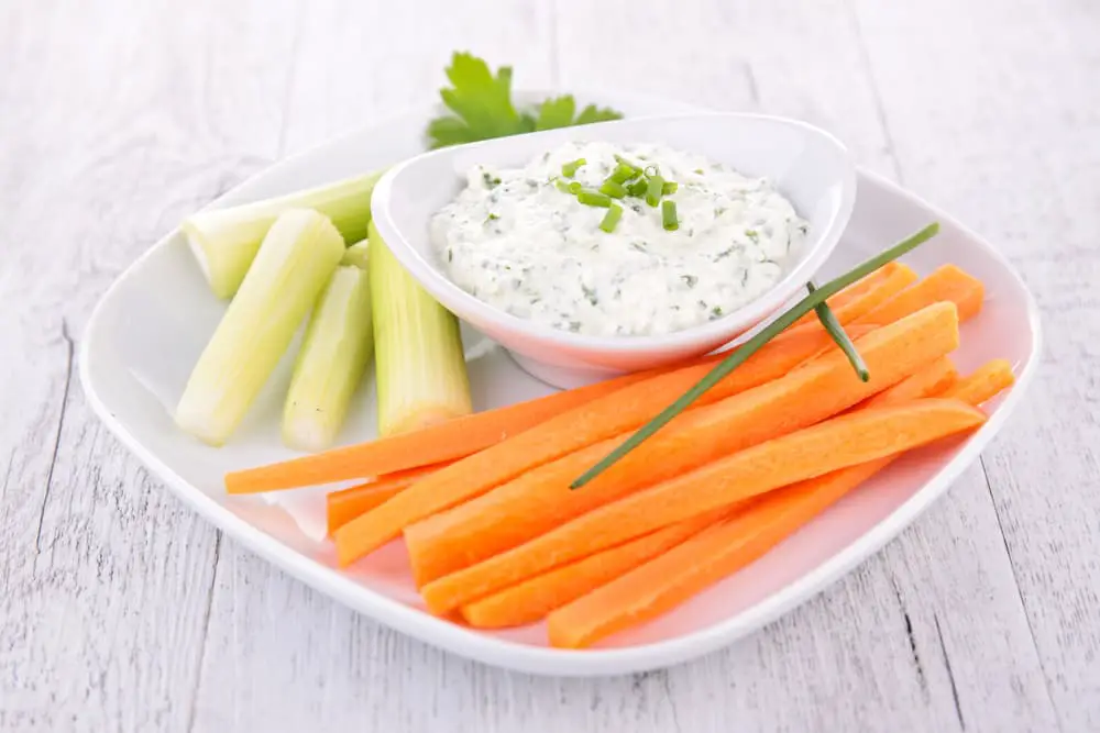 cucumber and carrots stics