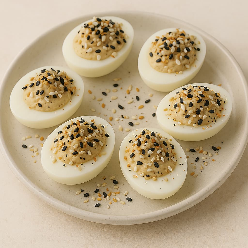 bagel deviled eggs