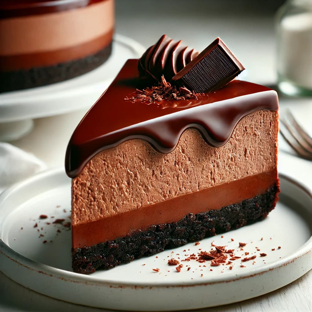 No-Bake Chocolate Cheesecake