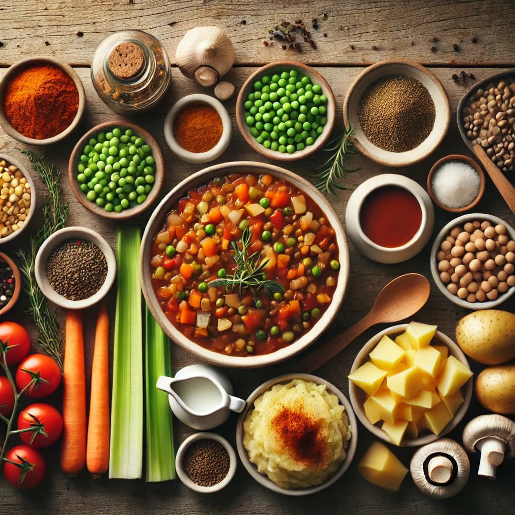 vegan shepherd pie ingredients