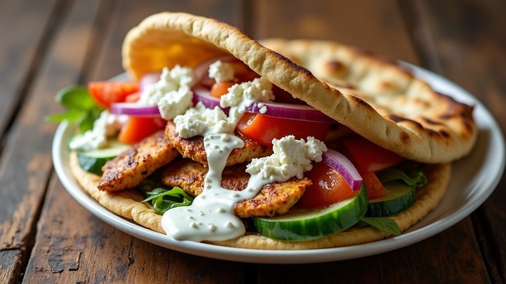 Greek Chicken Pita